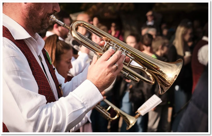 Trachtenmode für Musikvereine Musikant in Vereinstracht